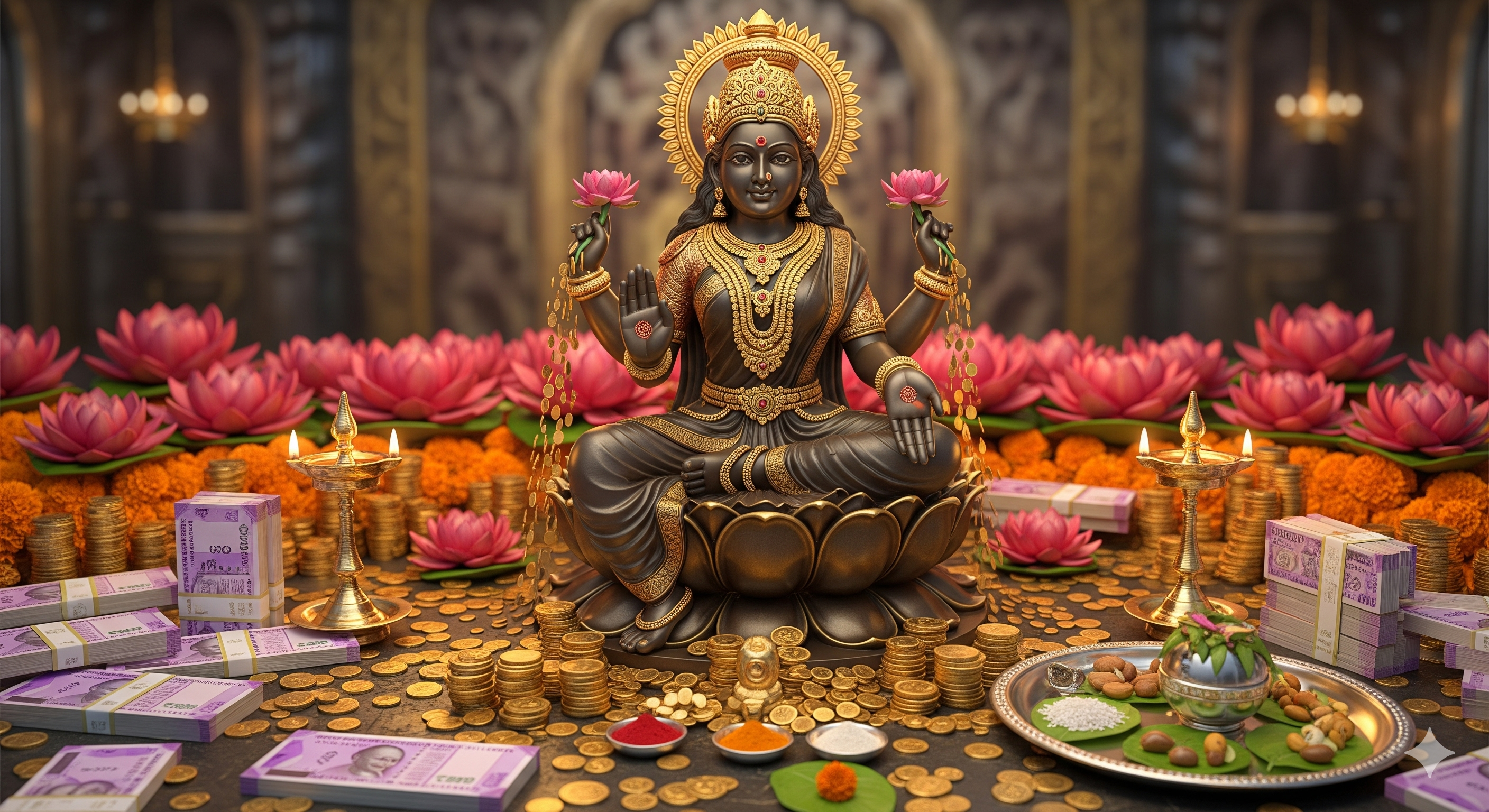Lakshmi Pooja - Invoke the goddess of wealth and abundance for financial prosperity
